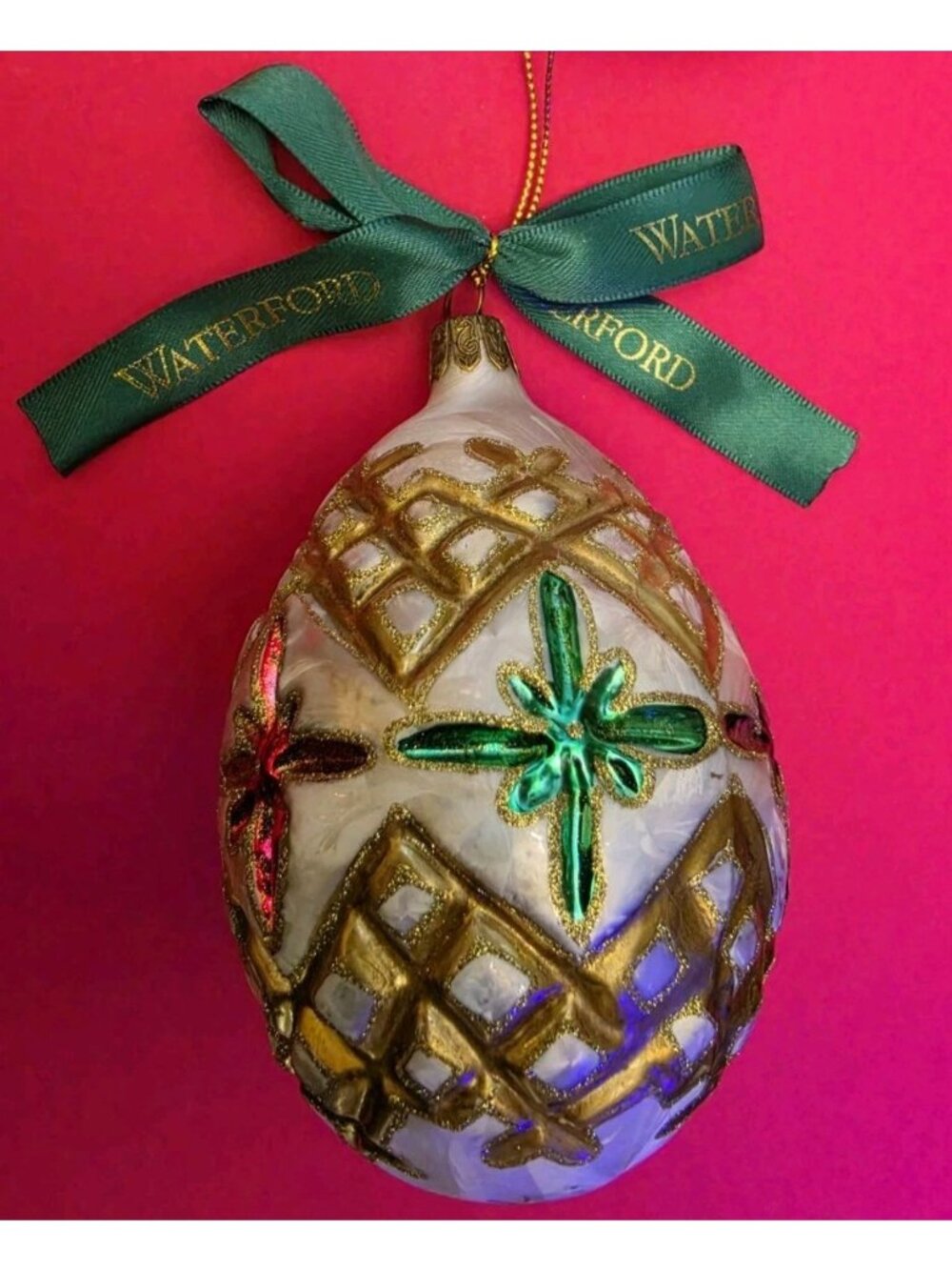 Waterford Ornanent Holiday Heirlooms Exclusive Christmas  4" Stars Gold Detailed